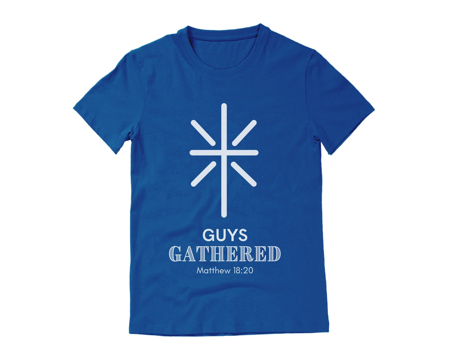 Christian Boys Group T-Shirt Royal Blue with White Words