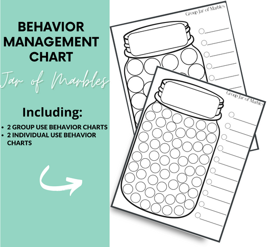 "Jar of Marbles" Behavior Management Chart