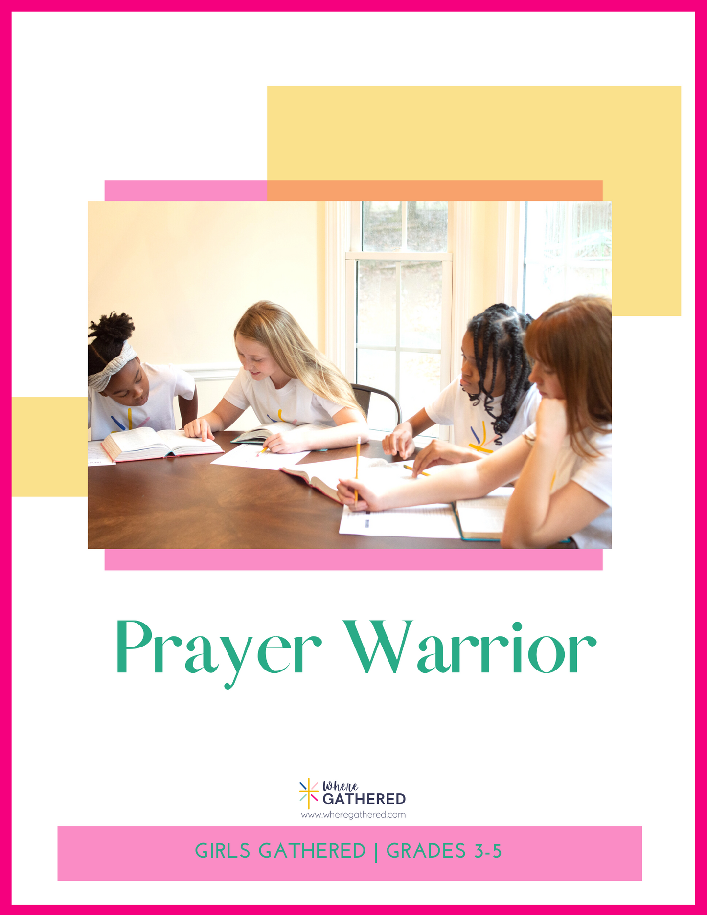 A cover of the Life Group Kit for kids Bible study lesson about Prayer for girls.