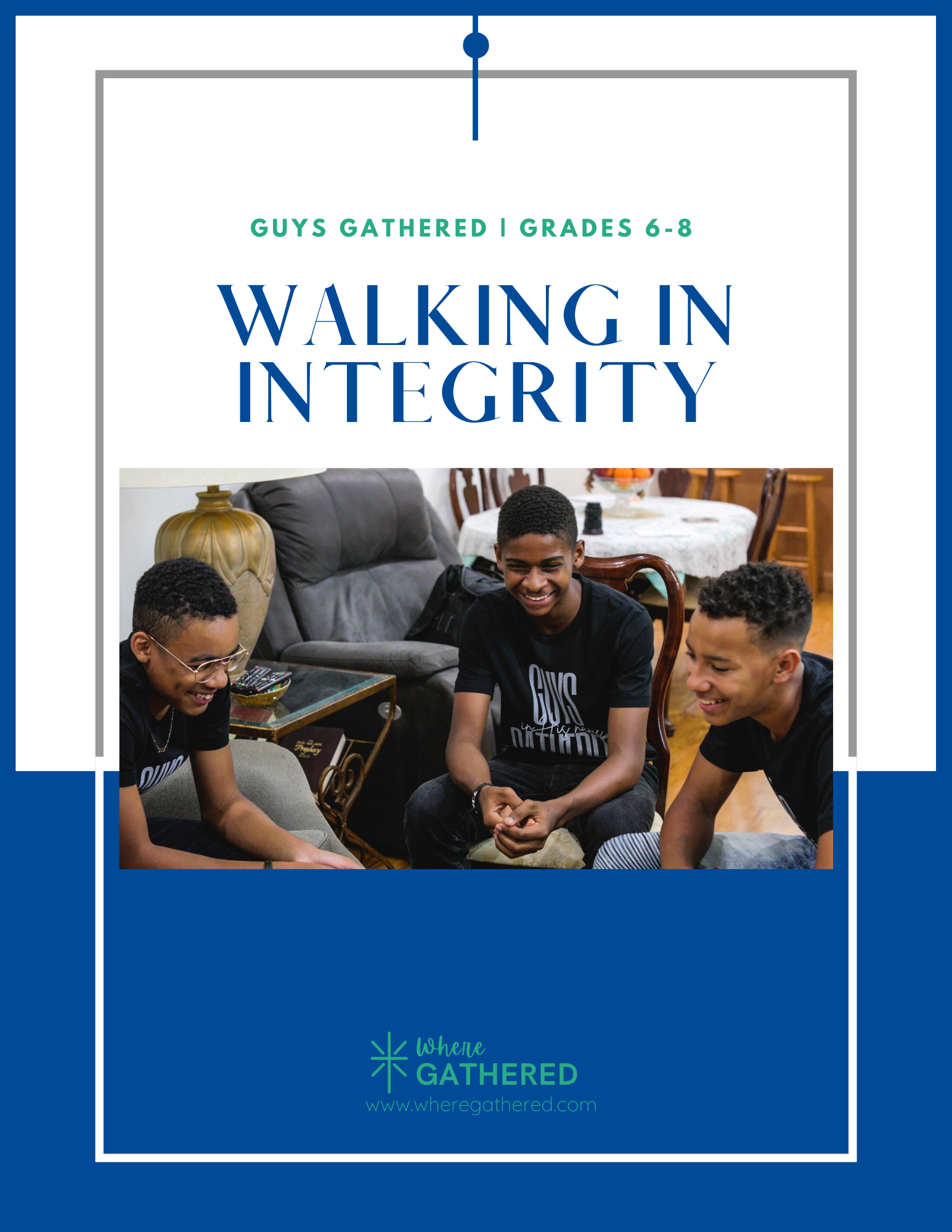 A cover of the Life Group Kit for kids Bible study lesson about Walking in Integrity for middle school boys.