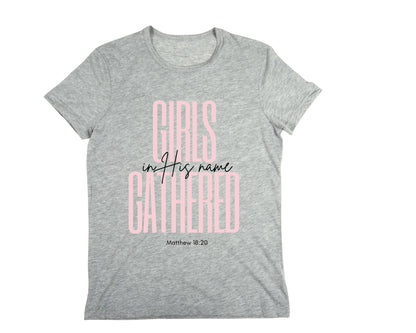 Christian Women's T-Shirt for Small Groups in Gray 