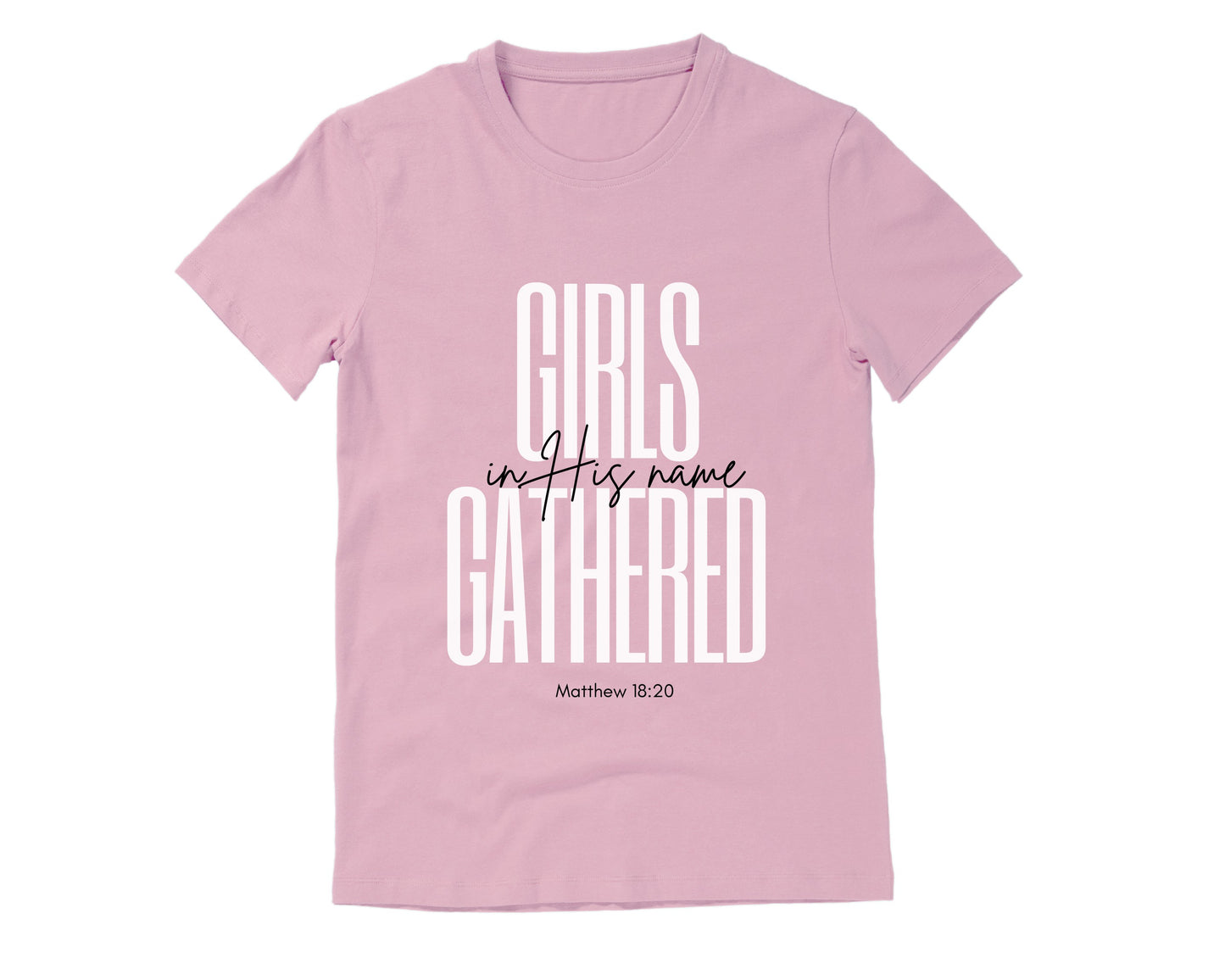 Christian girls T-Shirt for Small Groups in light pink.