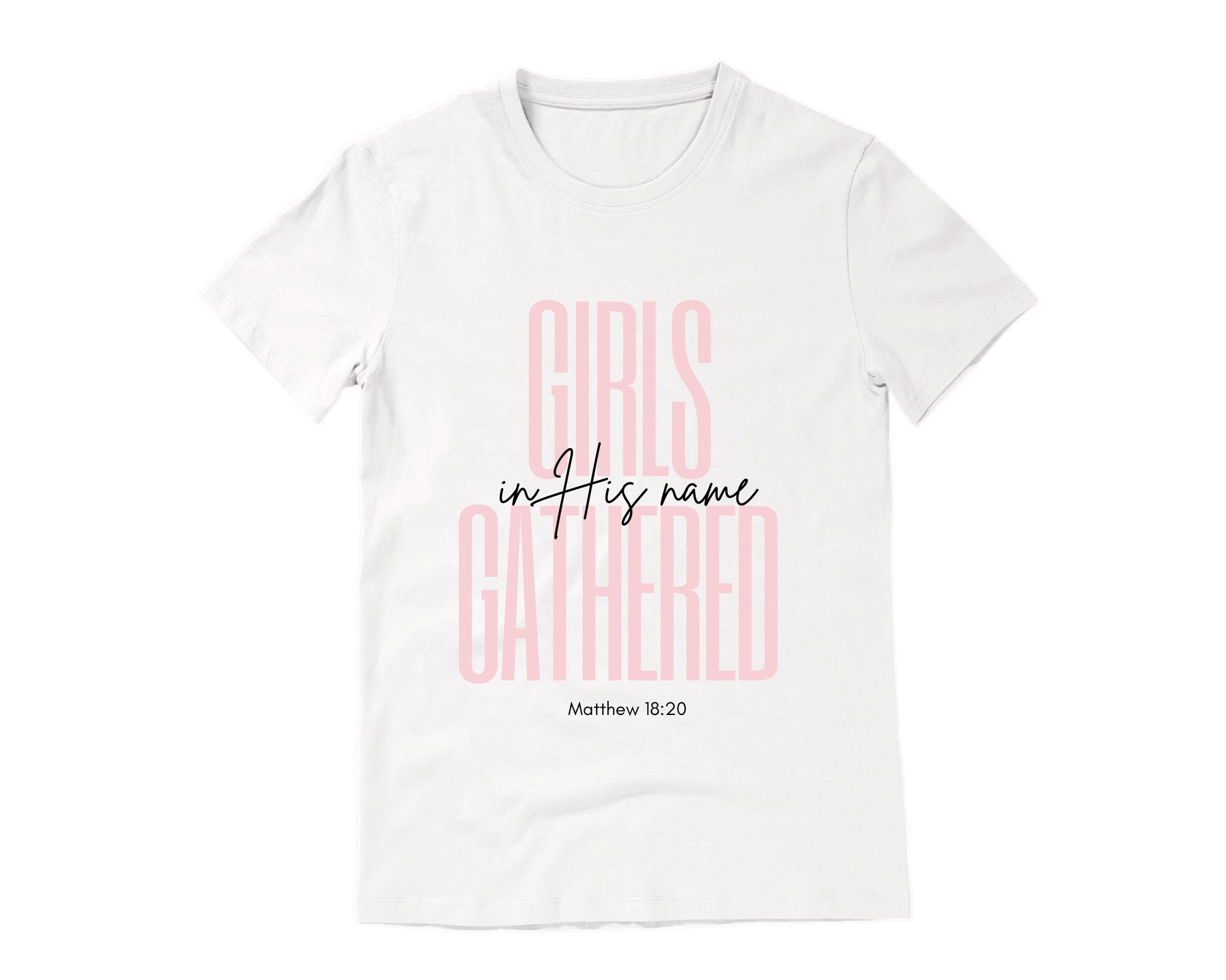 Christian girl's T-Shirt for Small Groups in white.